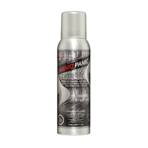 MANIC PANIC SPRAY COLORAT PENTRU PAR SILVER STILETTO - ARGINTIU 100 ML.