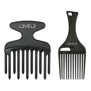 L3VEL3 SET 2 PIEPTENI AFRO BARBA